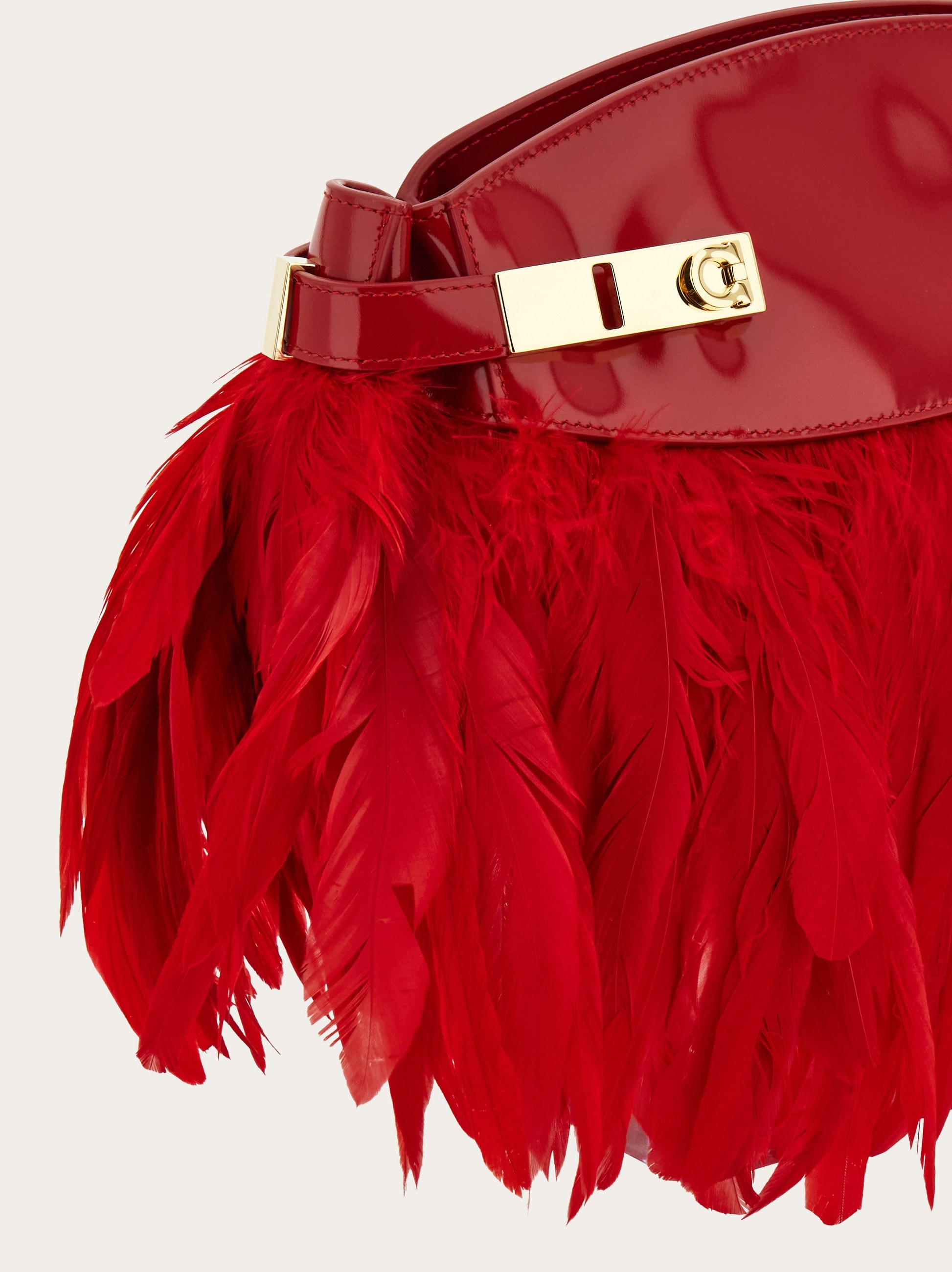 Hug soft crossbody bag with feathers (XS) - 8