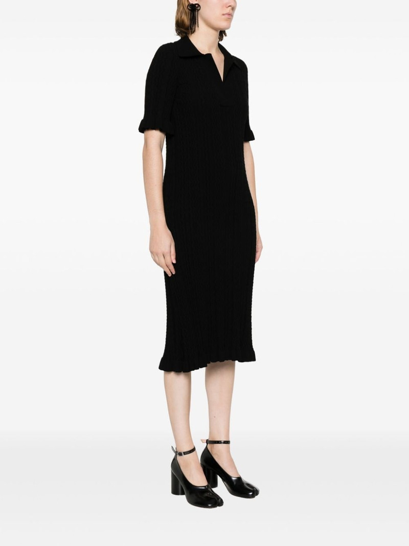 V-neck knitted midi dress 3