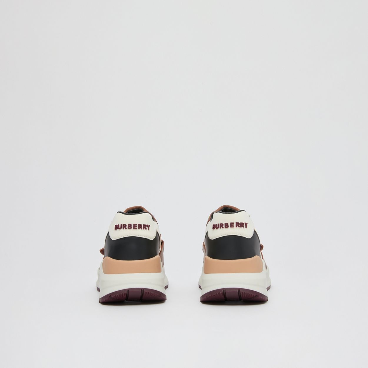 Check Cotton, Nylon and Leather Sneakers - 5
