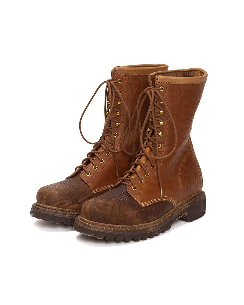 SCOUT PLAIN TOE BOOTS HI-FOLK BROWN 5