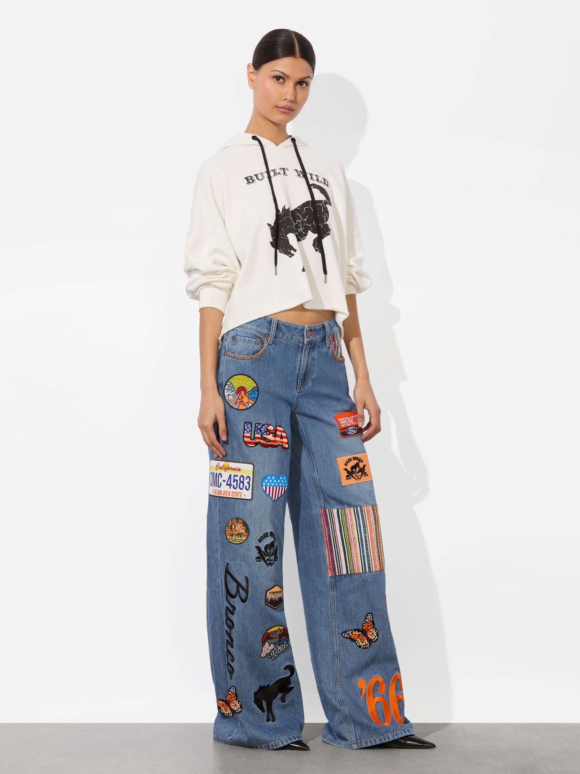 A+O X BRONCO SUNNY CROPPED HOODIE - 3