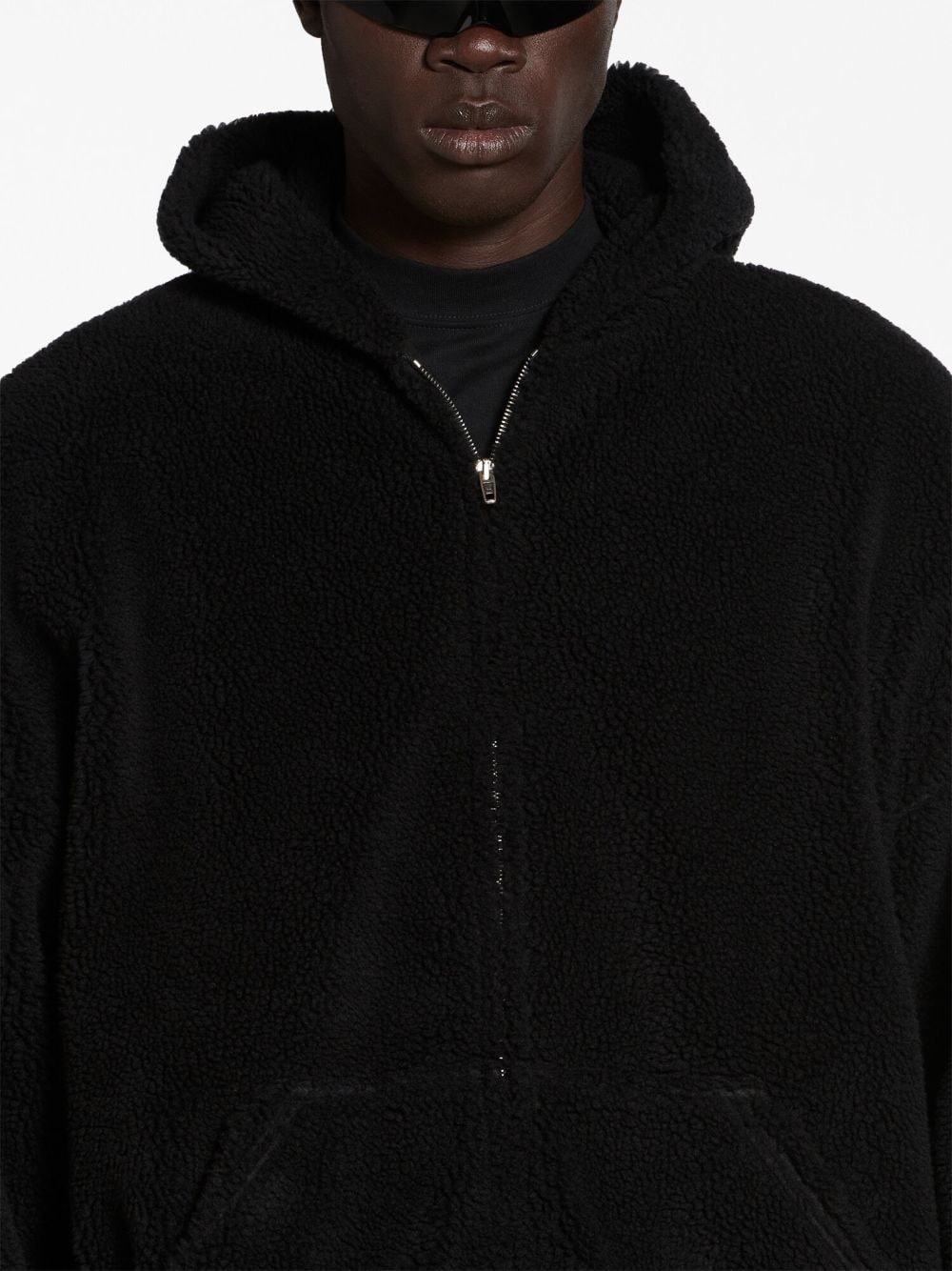 fleece zip-up hoodie - 5