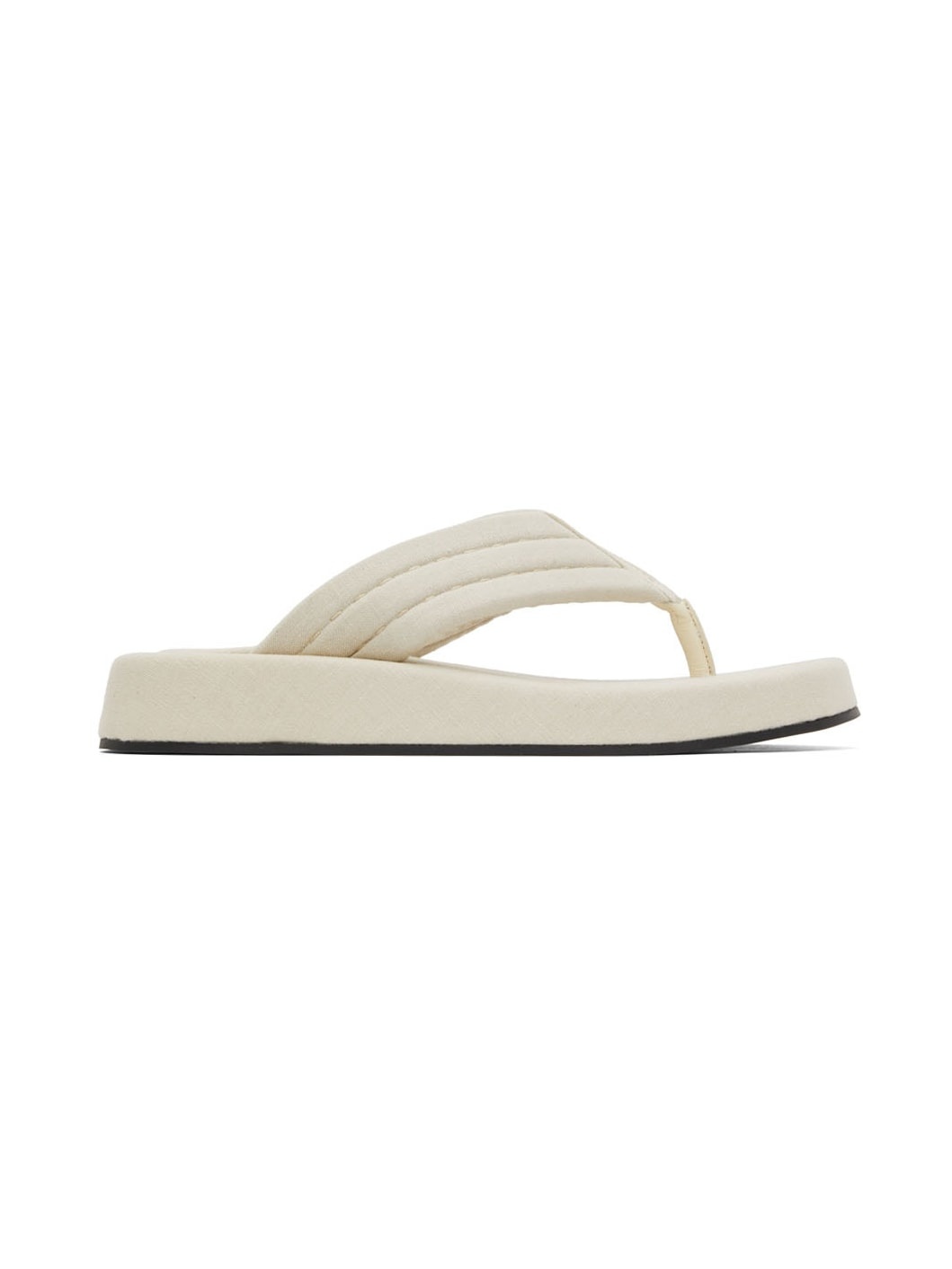 Off-White & Black Ginza Sandals - 1