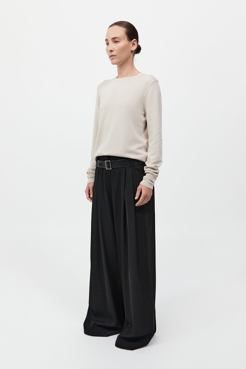 Classic Crew Neck Sweater - Creme - 4