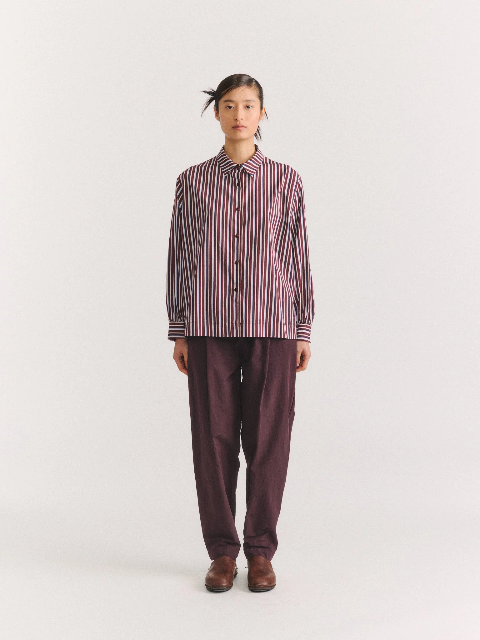 BIGGY SHIRT - SATEEN STRIPE - AS IS - 1