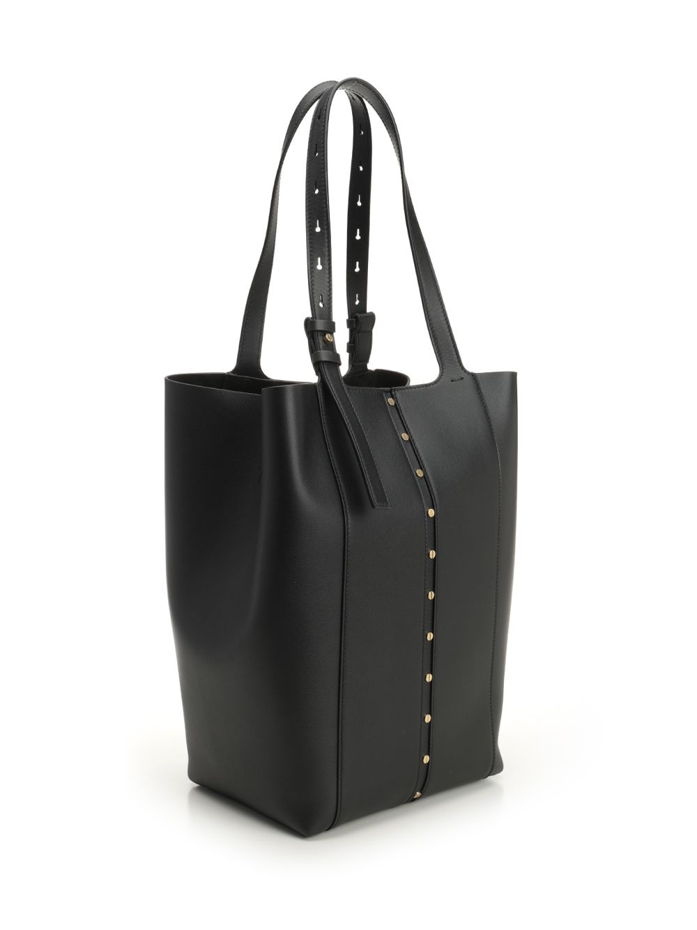 Shopping 24.7 N/S Smooth Calfskin Leather Body Handbags Grey - 2