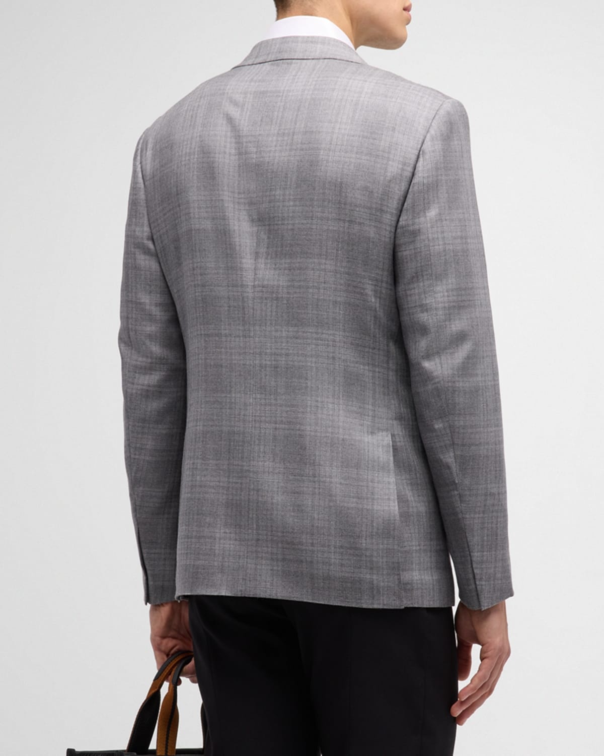 Men's Plaid Cashmere-Blend Sport Coat - 3