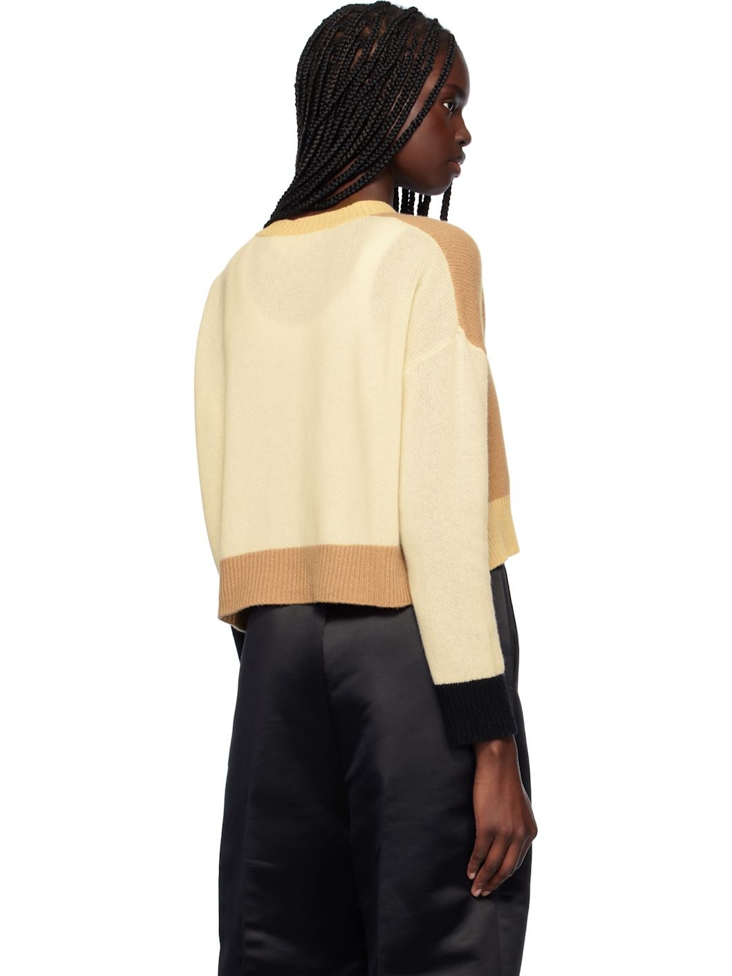 Multicolor Crewneck Cashmere Cardigan - 3