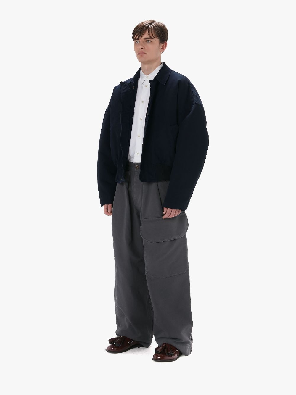 COTTON CANVAS BLOUSON - 4