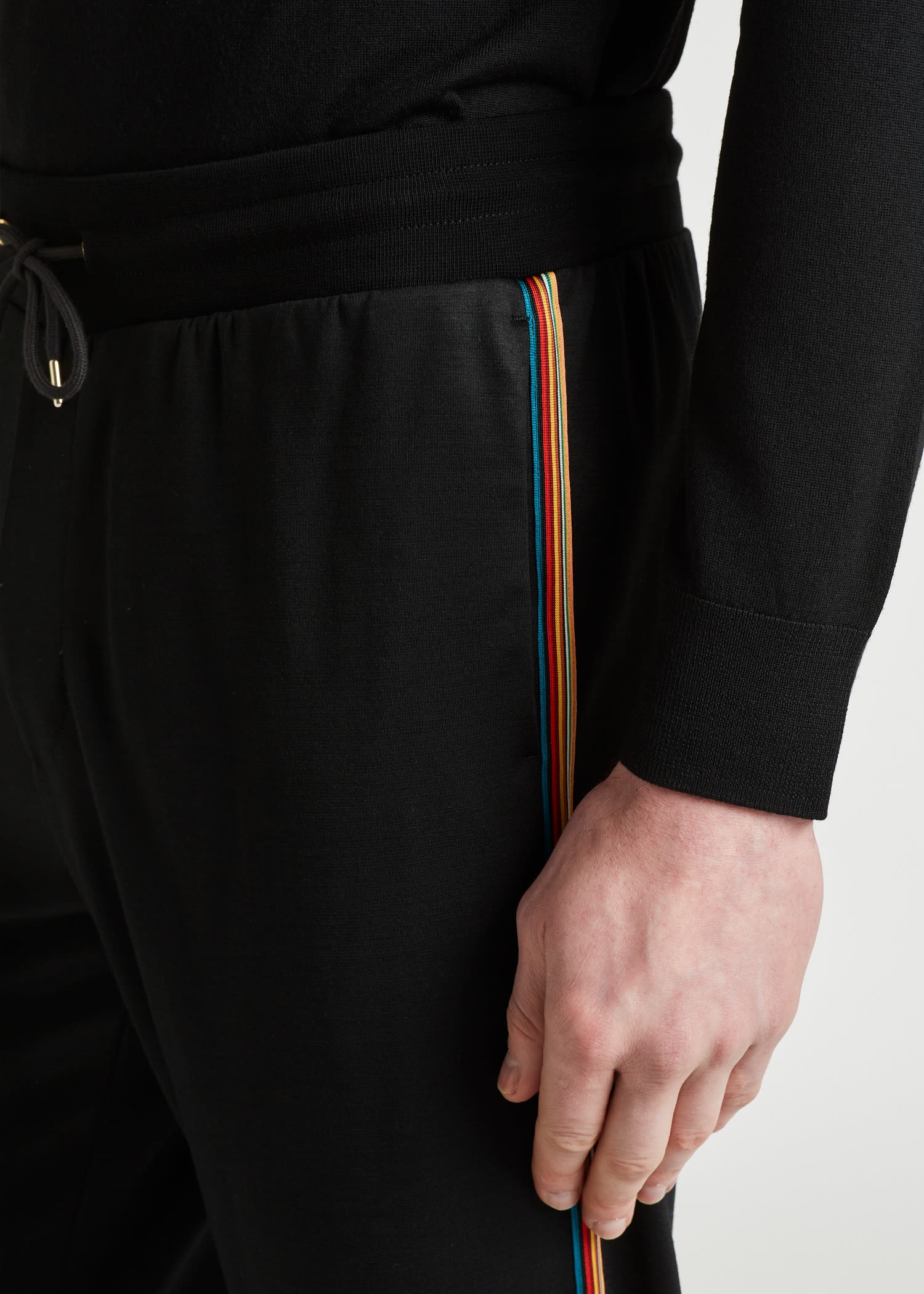 Washable Wool 'Signature Stripe' Sweatpants - 6