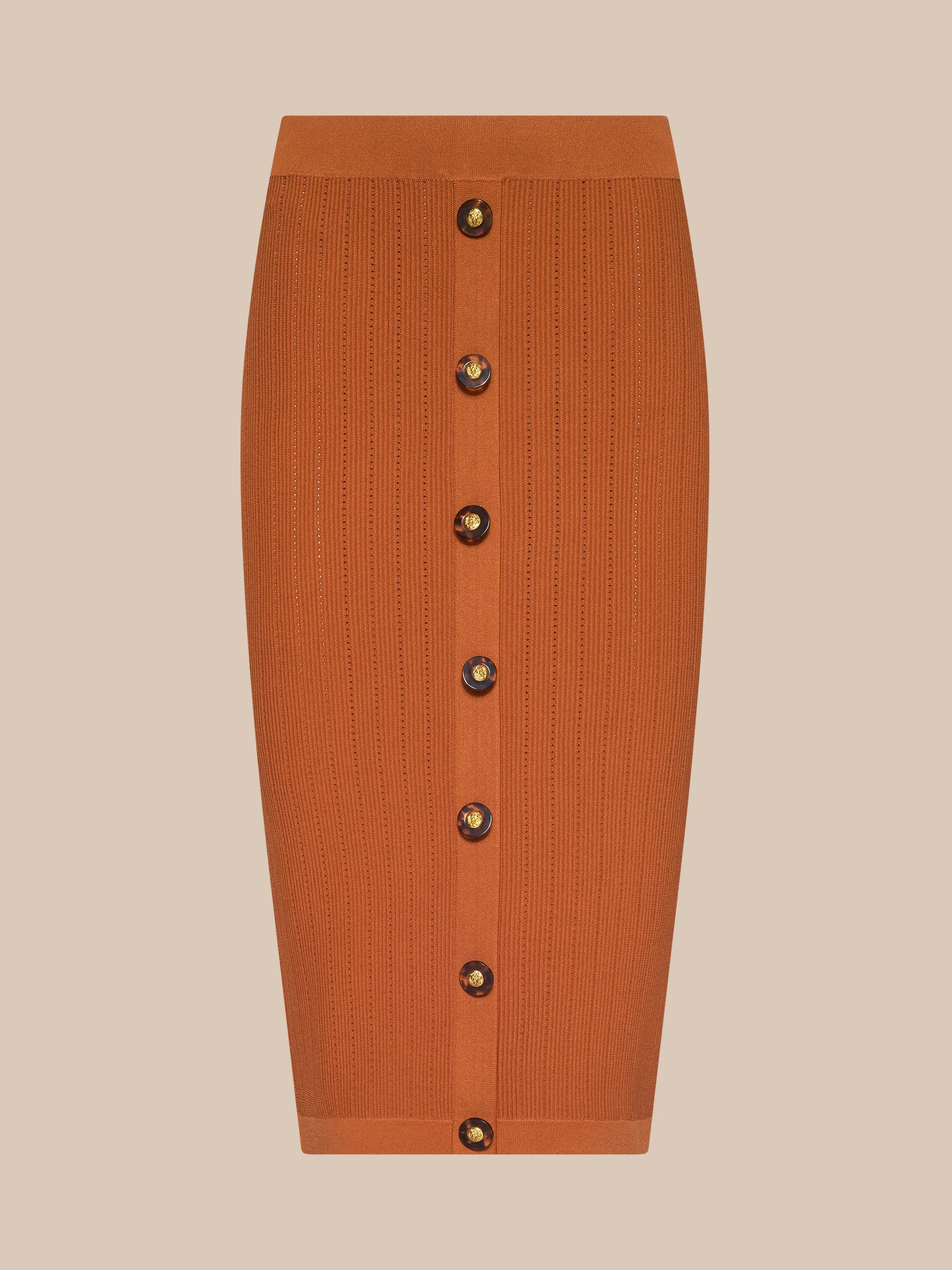 Melania Pointelle Knit Skirt - 1