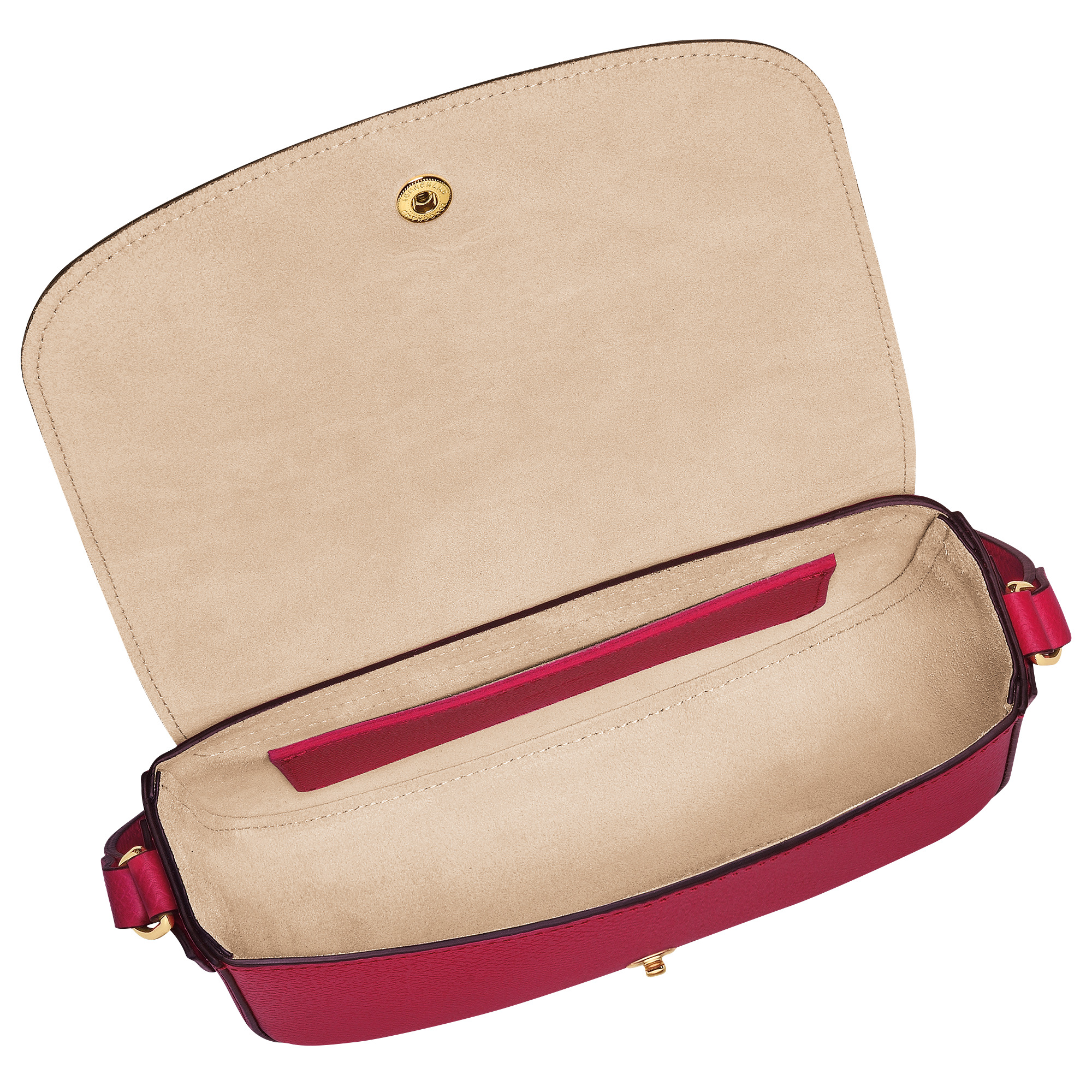 Épure S Crossbody bag Magenta - Leather - 4