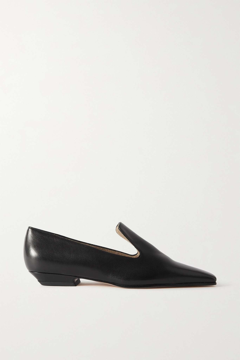Marfa leather point-toe loafers 1