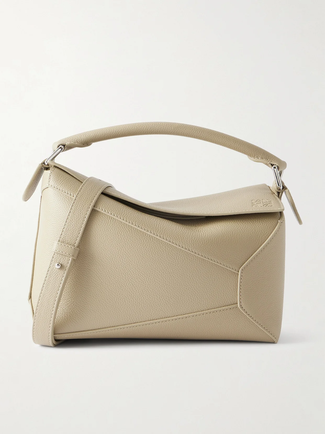Puzzle Edge Small Textured-leather Shoulder Bag - 1