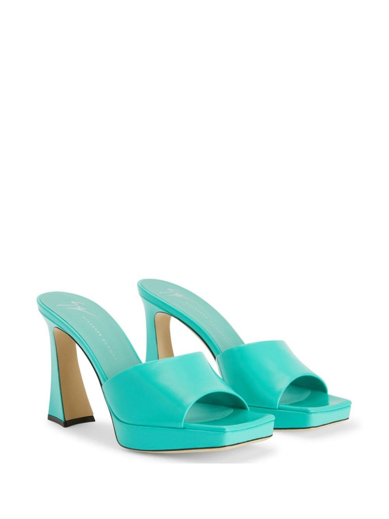 Giuseppe Zanotti Solhene 100mm platform leather sandals outlook