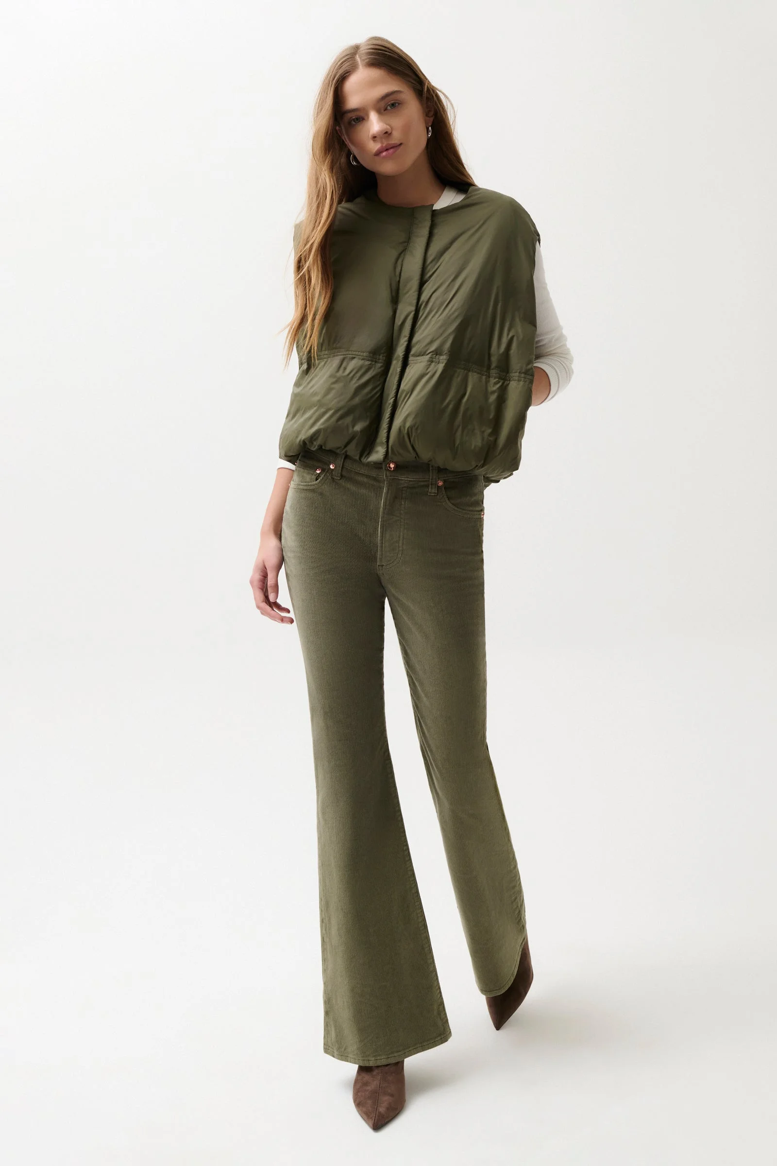 KINSLEY MID RISE ULTRA FLARE - SEQUOIA - 1