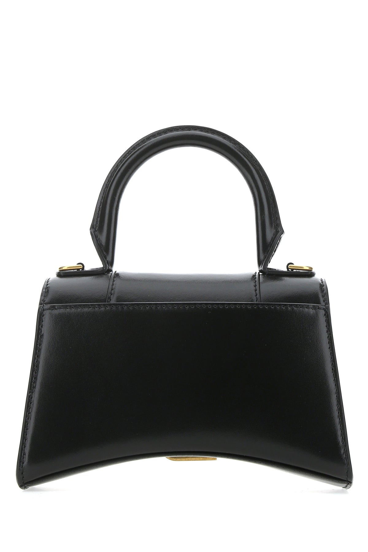 Black leather XS Hourglass handbag - 3