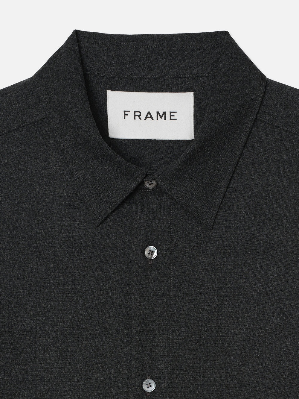 Brushed Flannel Shirt in Charcoal - 2