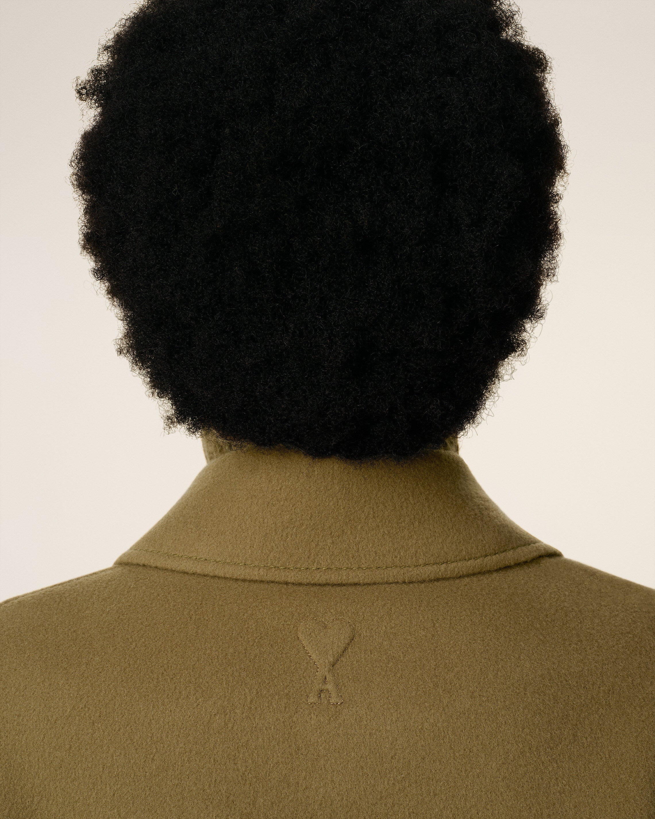 GREEN WOOL BOXY BUTTONED JACKET - 4