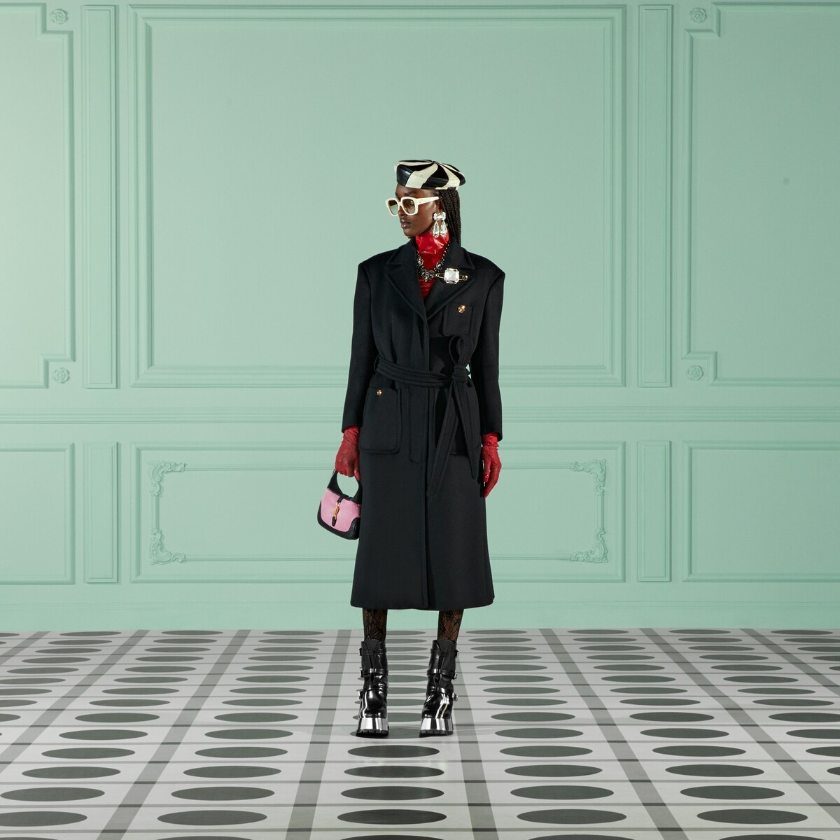 Wool coat with belt - 2
