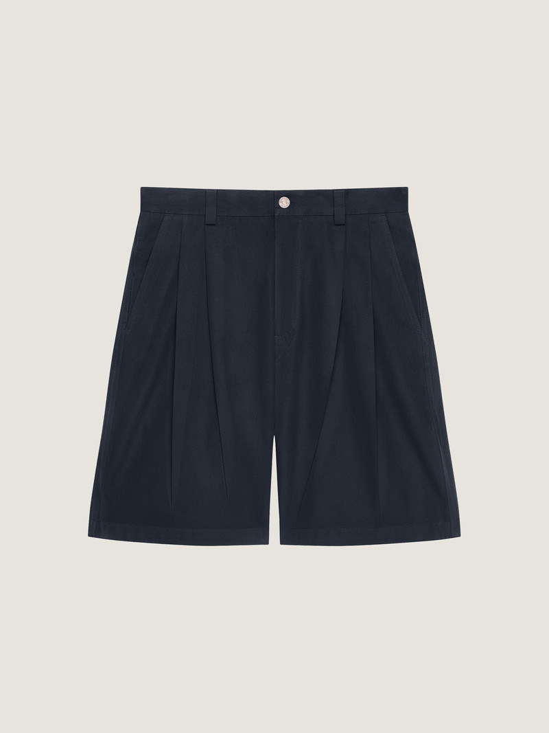 TWO-PLEAT BERMUDA SHORTS IN COTTON 1