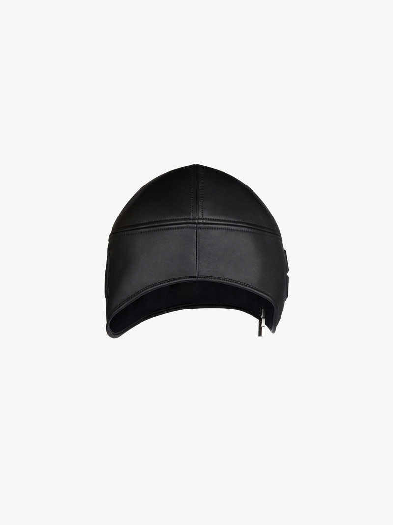 BSTROY BUCKET HAT WITH MASK IN LEATHER 3