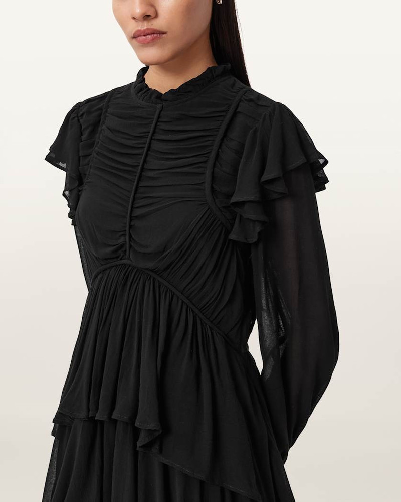LEILA FRILL MAXI DRESS 4