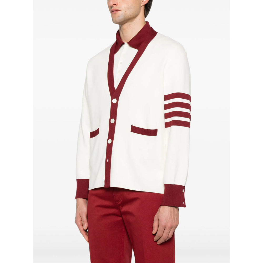 Thom Browne White Sweaters & Knitwear - Cardigans Men - 2