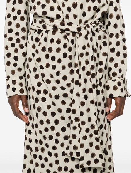 ワンピースその他 Dries Van Noten Ecru polka dot dress with bow Dries Van Noten Polka dot dress | REVERSIBLE