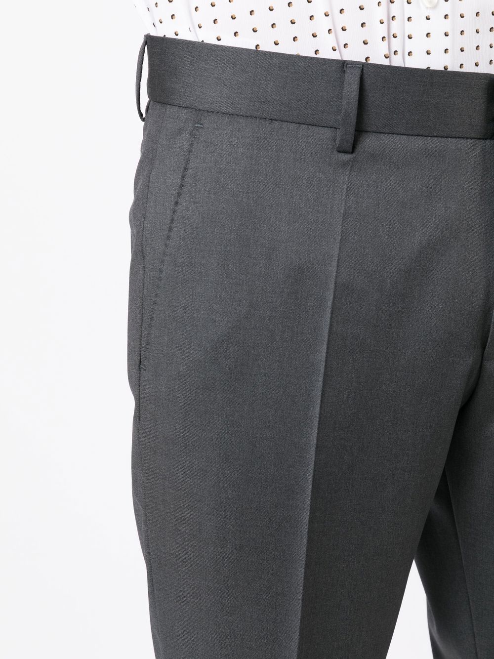 straight-leg tailored trousers - 5