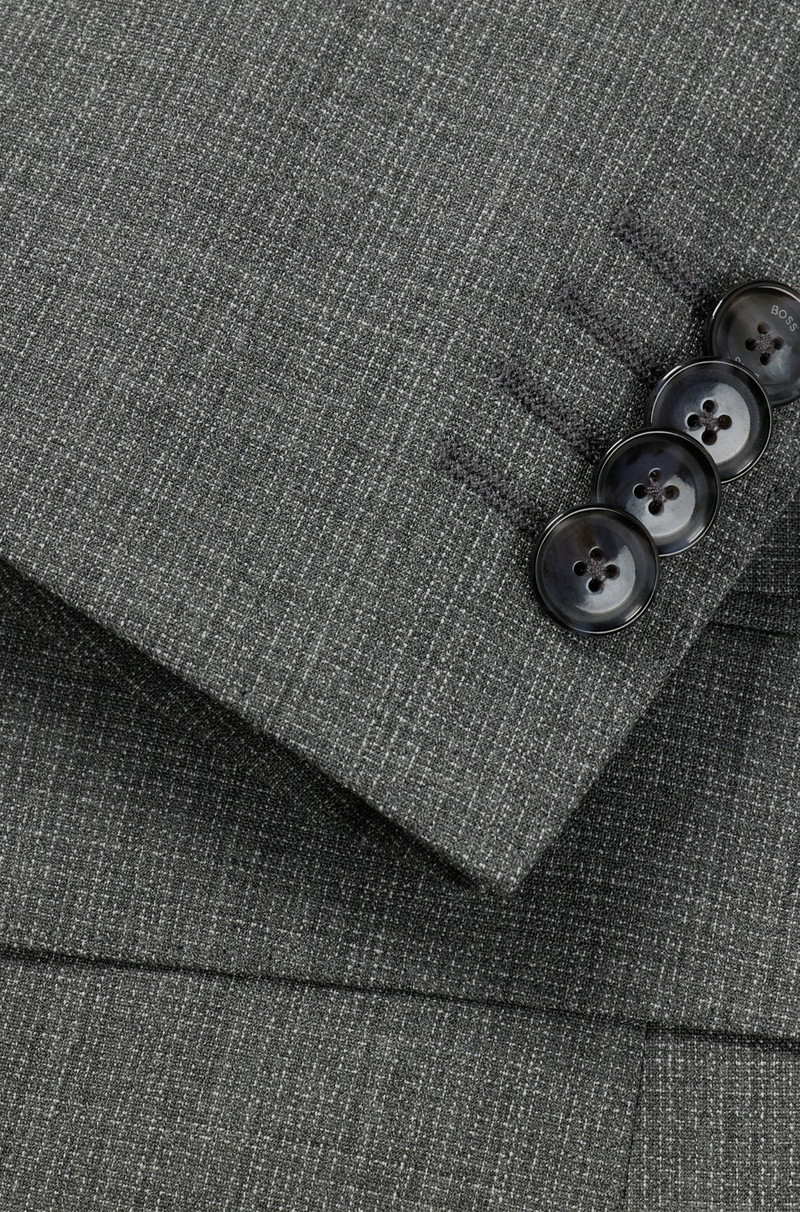 SLIM-FIT SUIT IN MICRO-PATTERNED STRETCH CLOTH 9