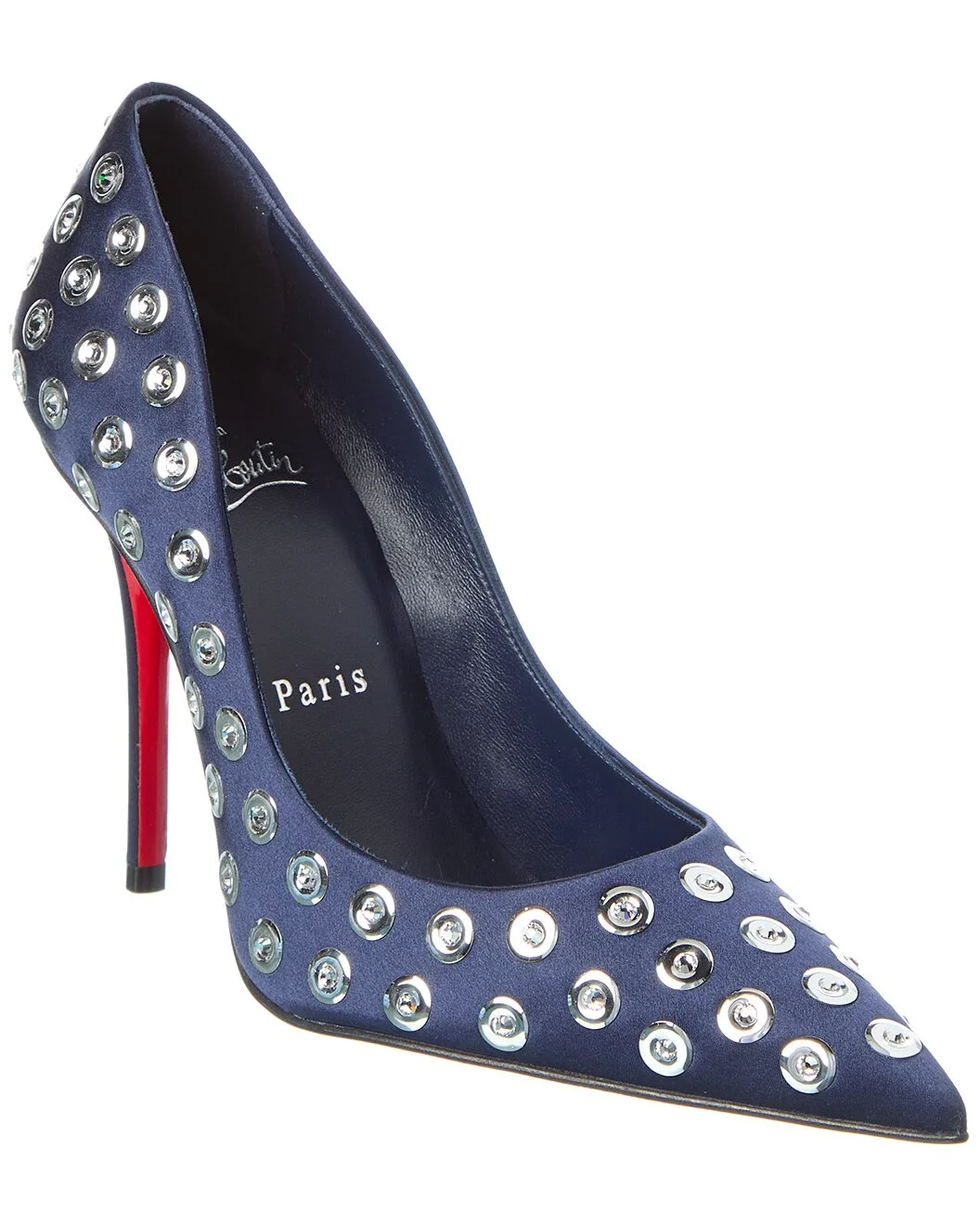 Christian Louboutin Miss Z Boum Boum Mirror 100 Satin Pump - 1