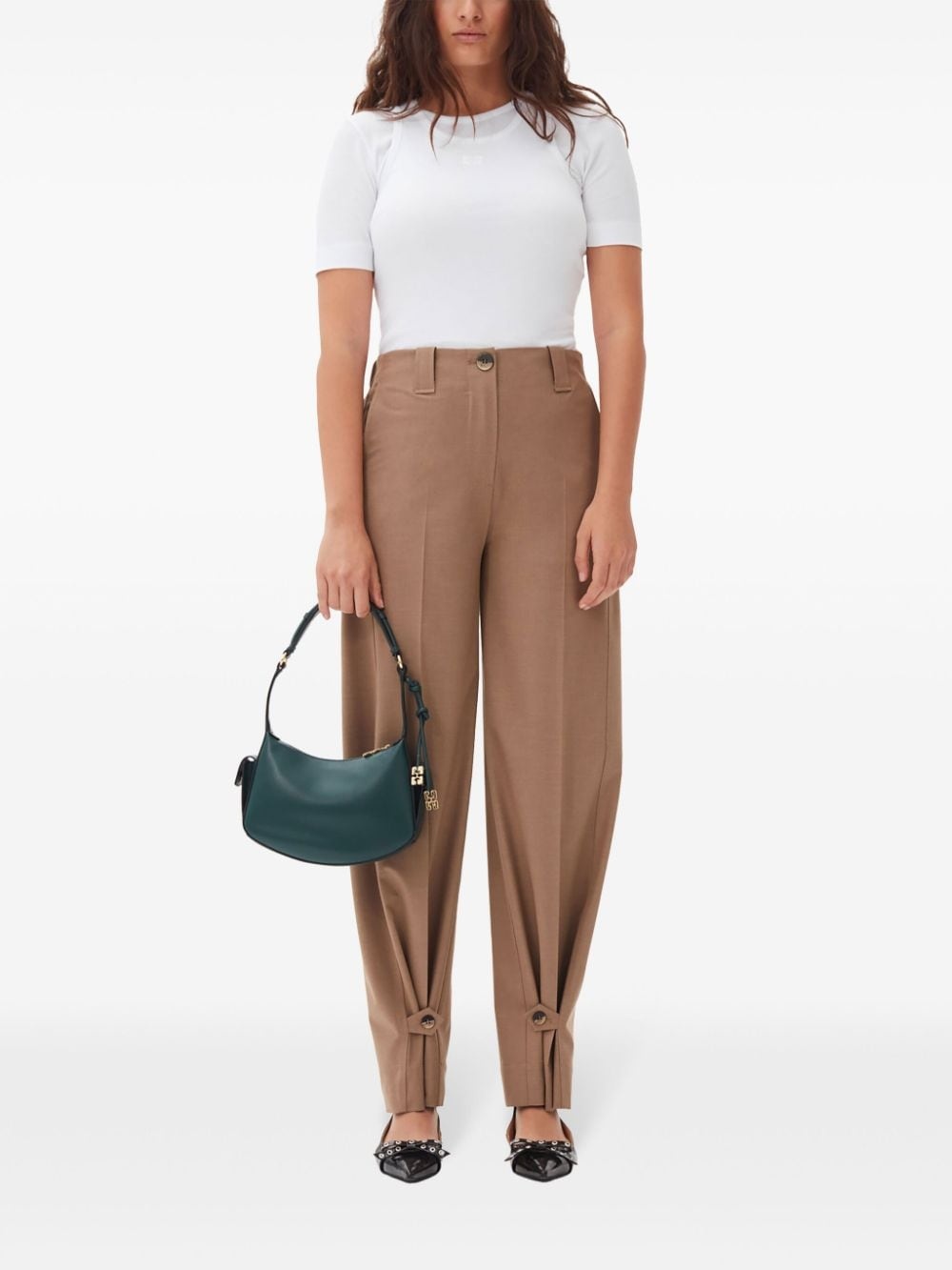adjustable-leg tailored trousers - 2