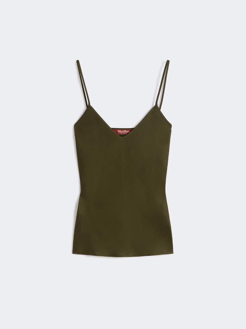 ONDE Envers satin camisole top - MOSS GREEN 1