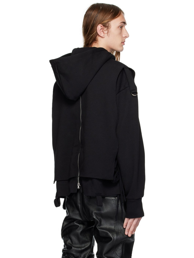 Black Layered Hoodie 3