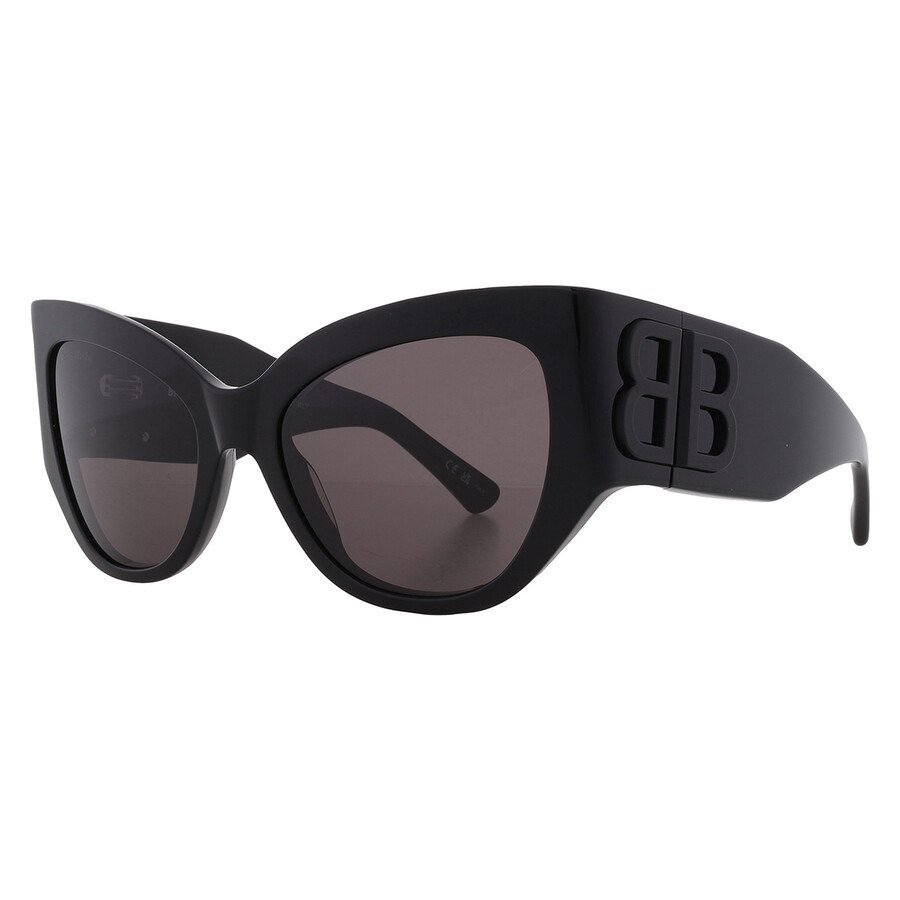 Balenciaga Grey Butterfly Ladies Sunglasses BB0322S 001 57 - 2