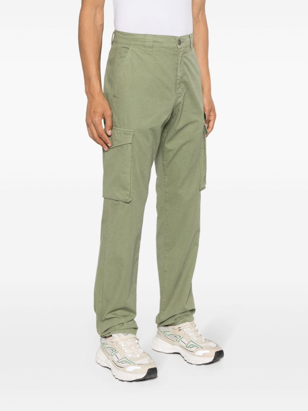 logo-appliquÃ© cargo pants - 3