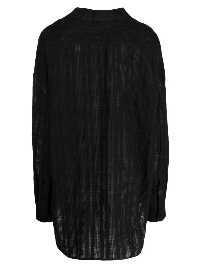Forme D'Expression semi-sheer long-sleeve shirt outlook