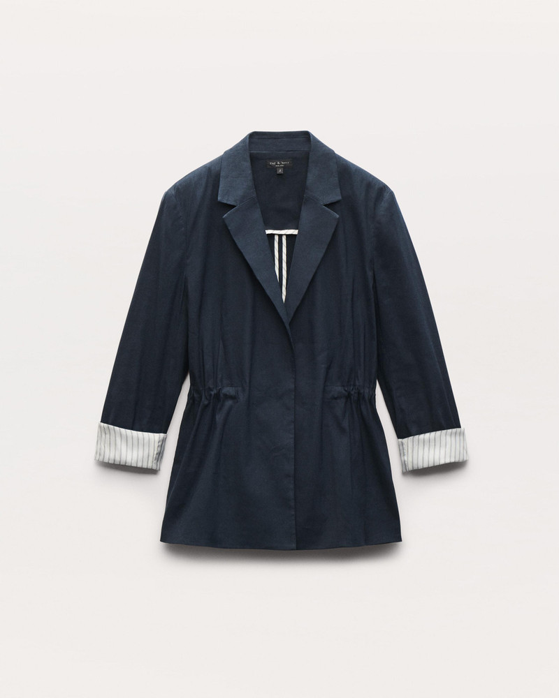 Spencer Linen-Blend Blazer 1