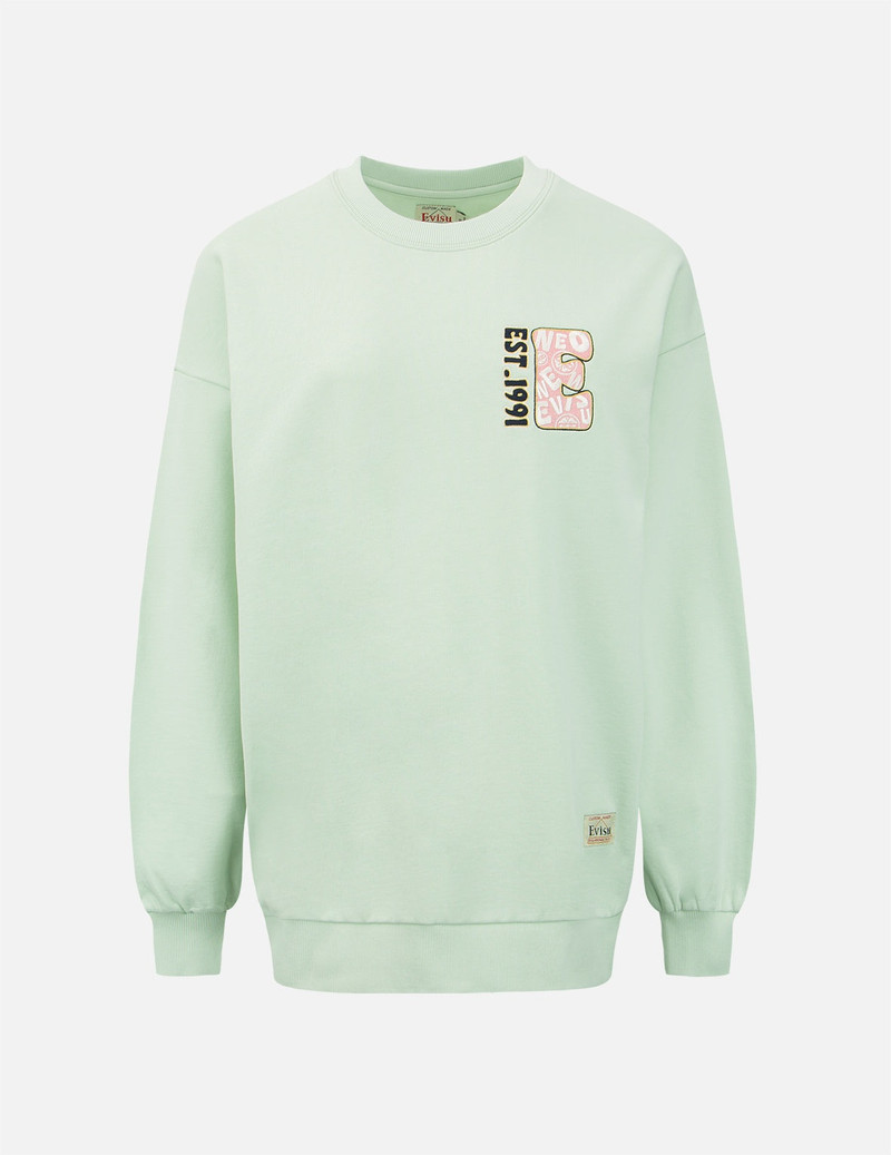EVISU Zip-up Daruma and Fortune Cat Print Sweatshirt outlook