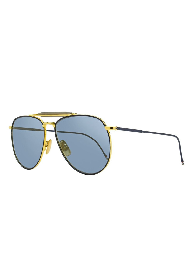 Thom Browne pilot-frame metal sunglasses outlook