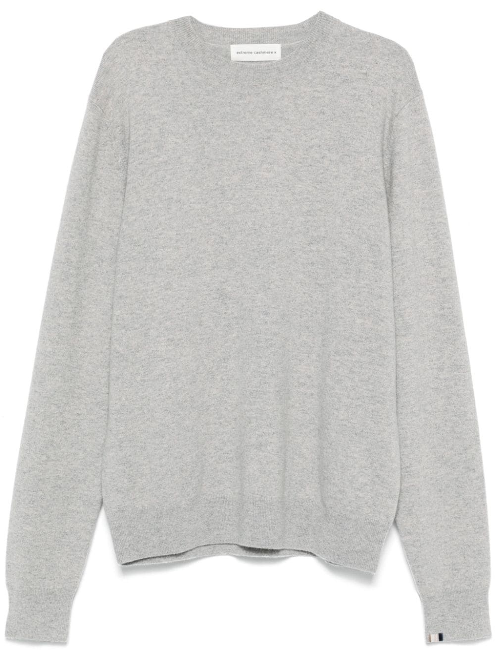 logo-embroidered cashmere sweater - 1