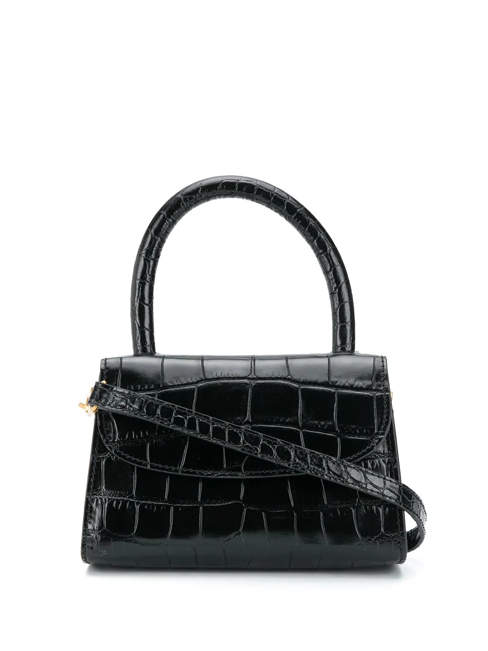 mini croc-effect tote - 1