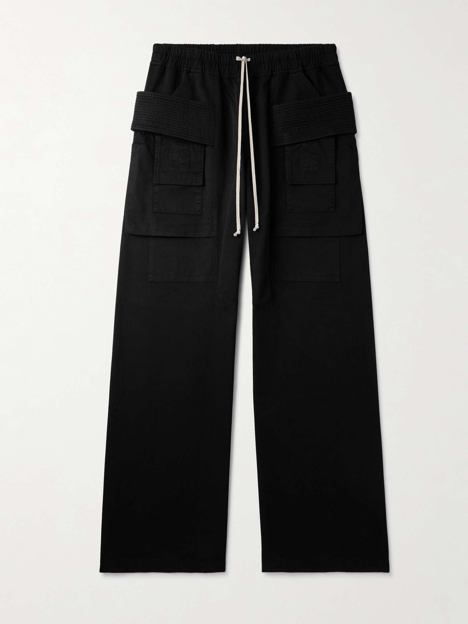 Rick Owens DRKSHDW Creatch Wide-Leg Cotton-Twill Drawstring Cargo