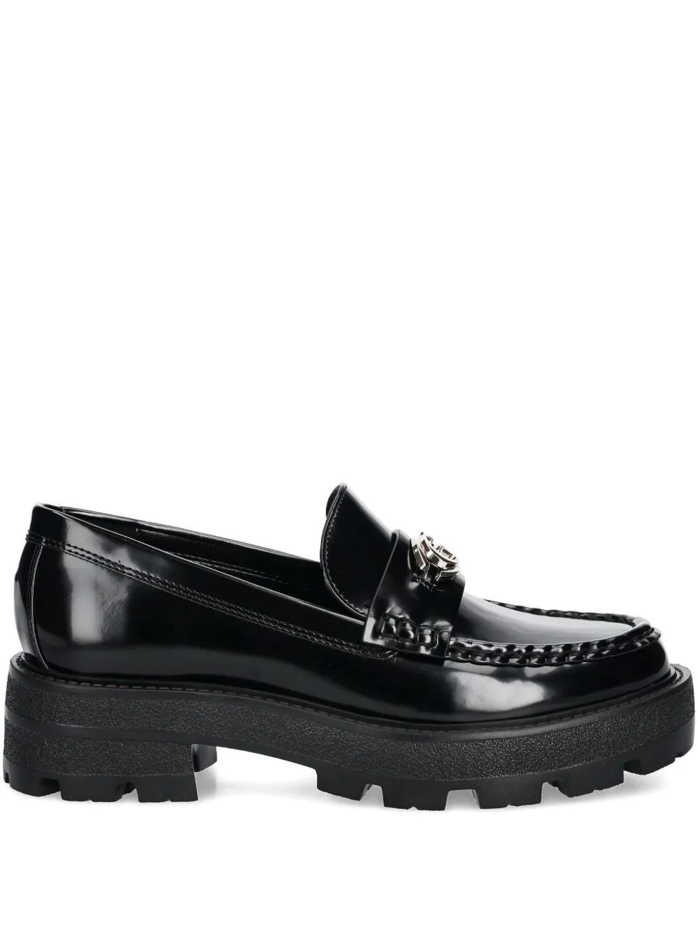 Yanika platform-sole logo loafers - 1