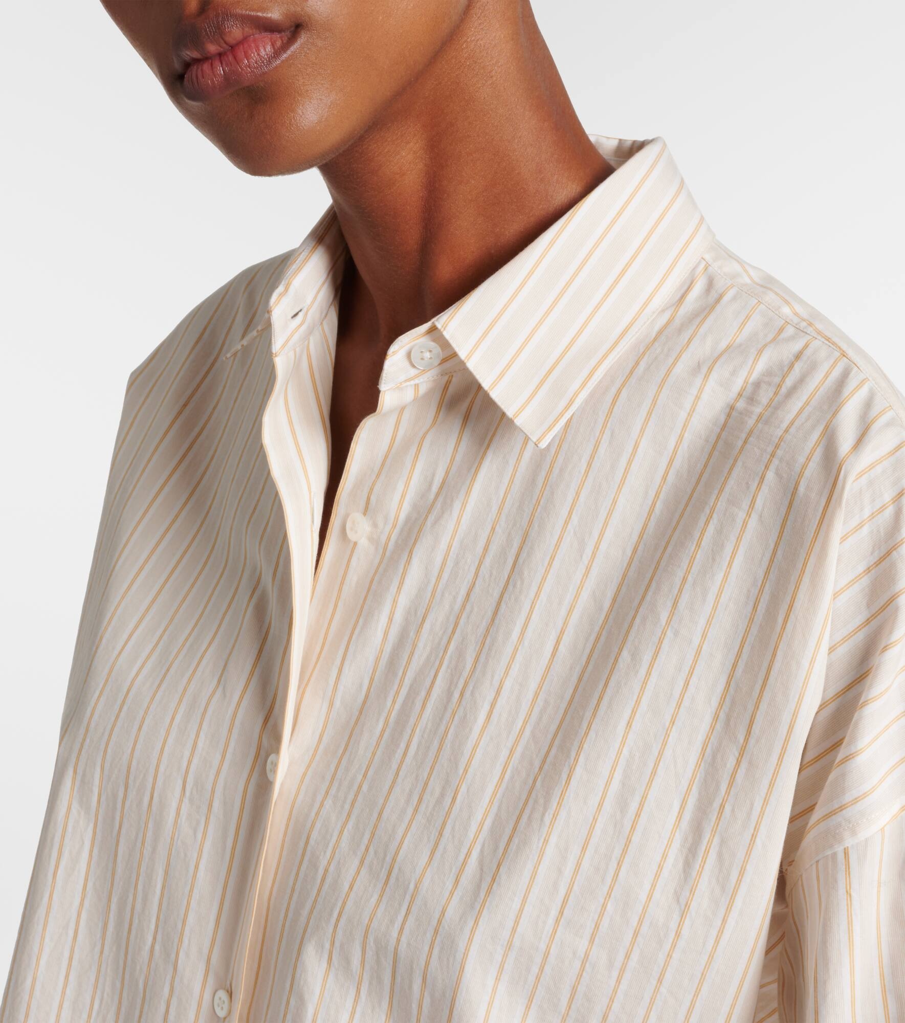 Caster striped cotton poplin shirt - 4