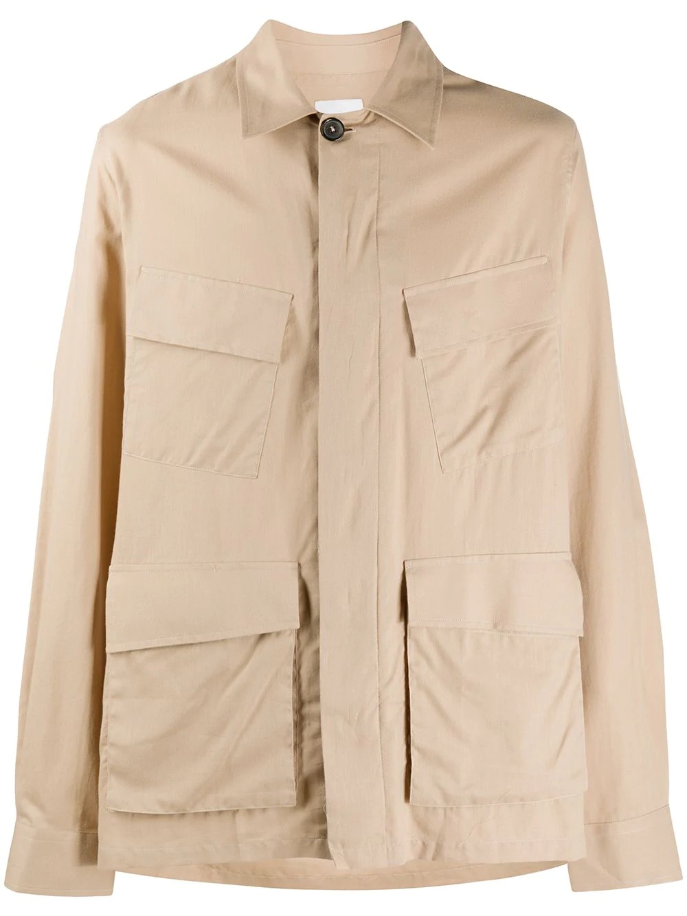 multi-pocket shirt jacket - 1