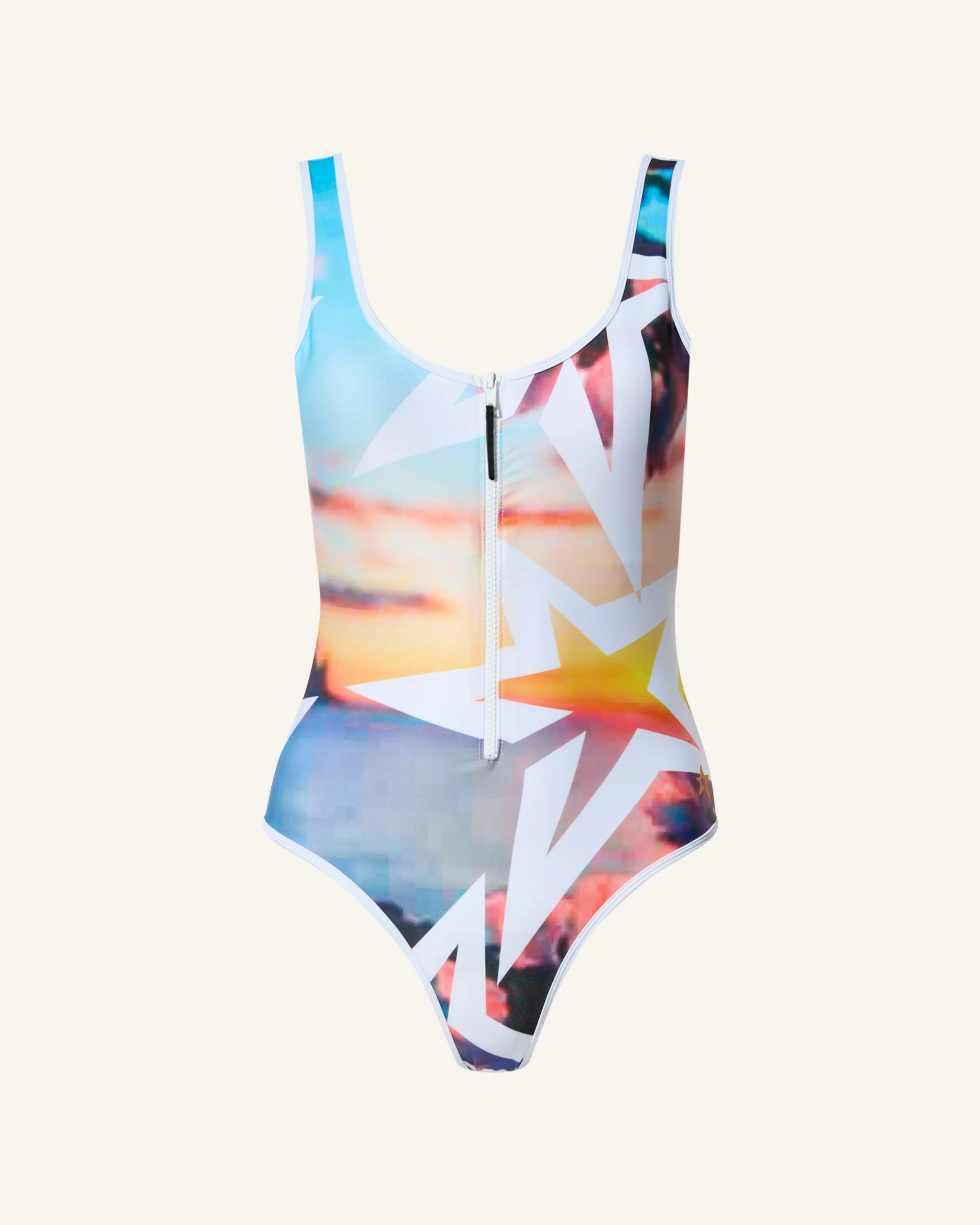 Zip Front Swimsuit - 1
