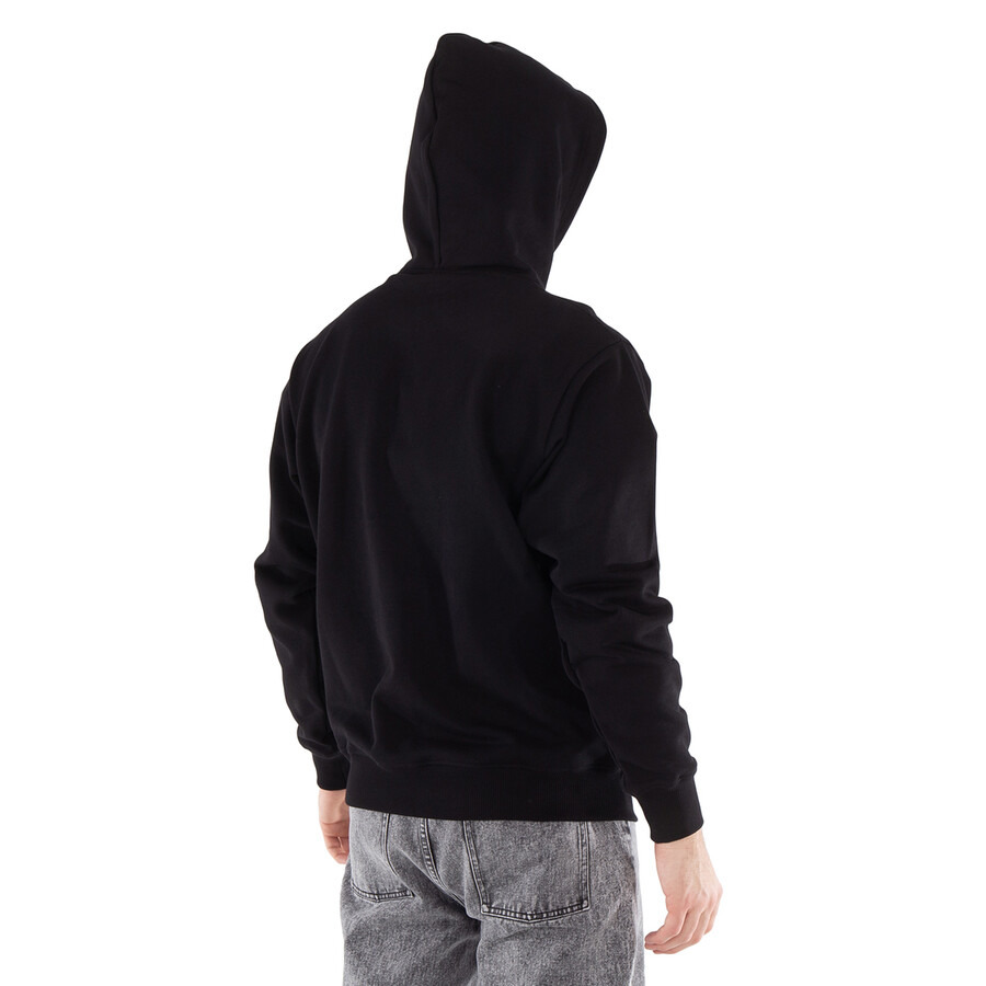 Drole De Monsieur Men's Black Slogan Classique Le Hoodie - 4