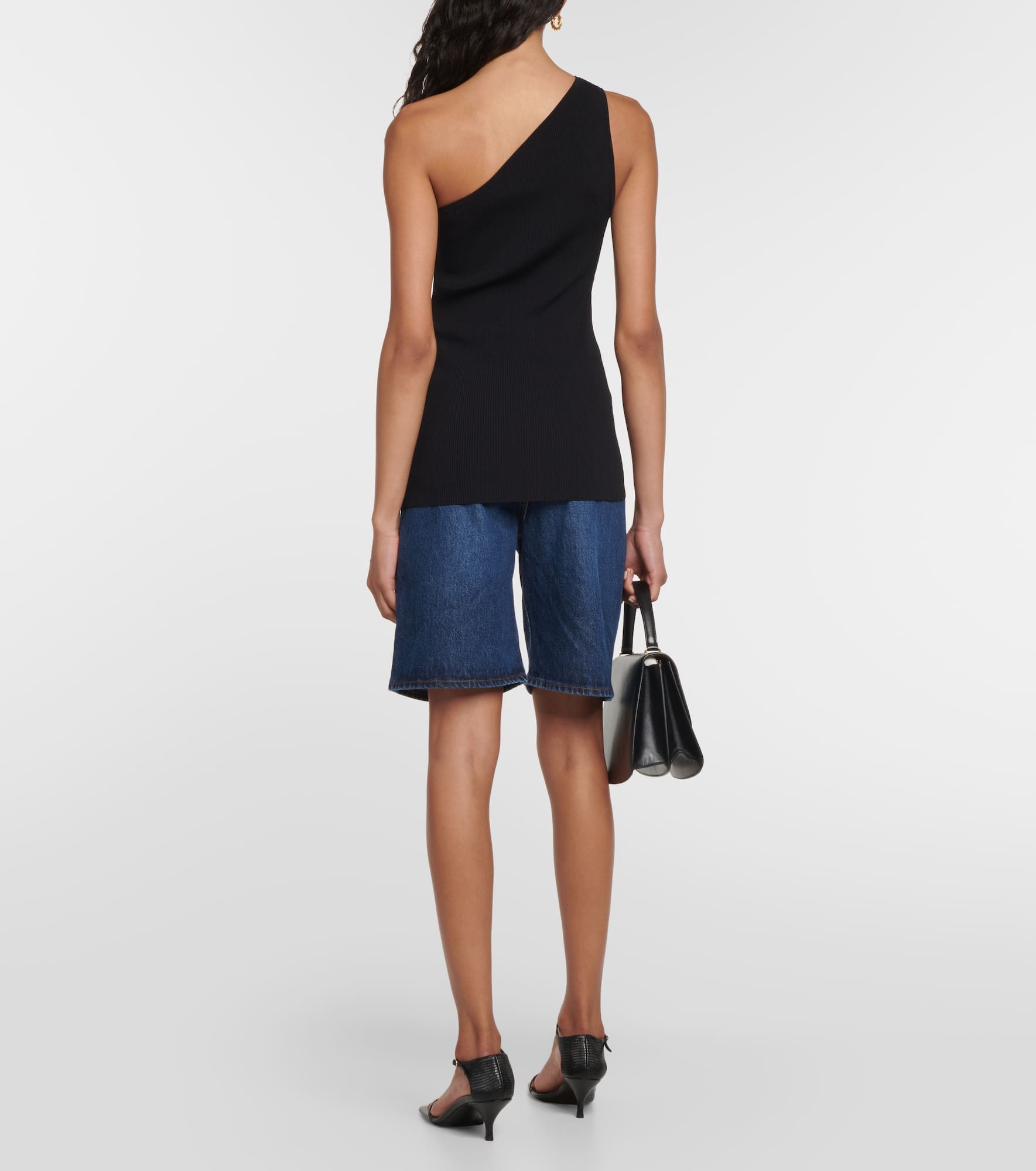 One-shoulder jersey top - 3